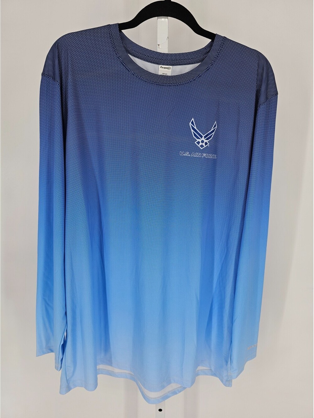 Paragon Mens Sz 2XL Long Sleeve UPF T shirt United States Air Force Performance